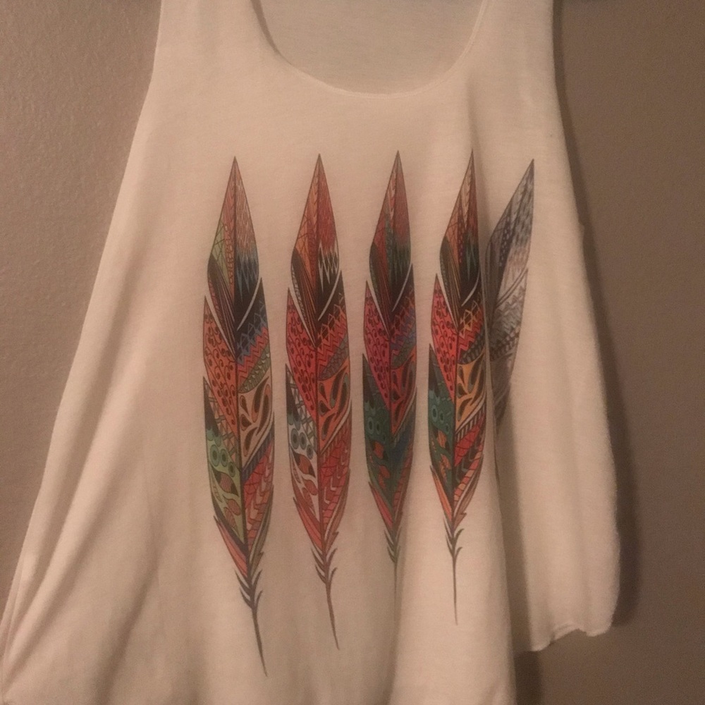 Feather tank top